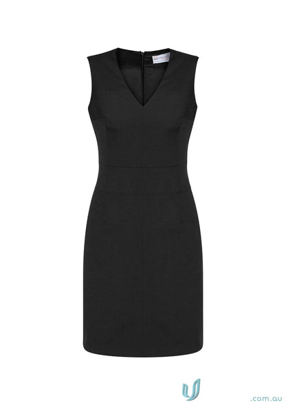 Comfort Wool Sleeveless VNeck Dress showcasing a stylish women’s sleeveless wool vneck dress