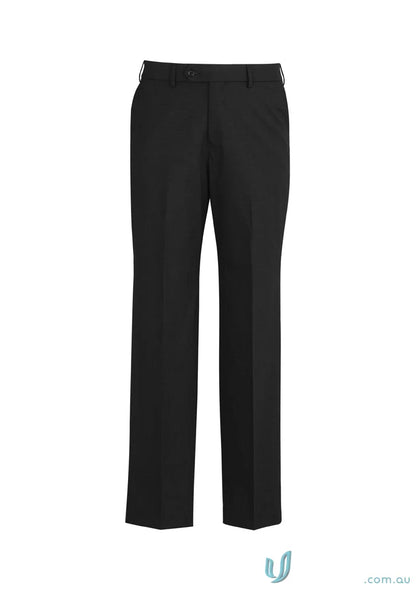 Comfort Wool Stretch Black Dress Pants with Adjustable Waist for a perfect fit
