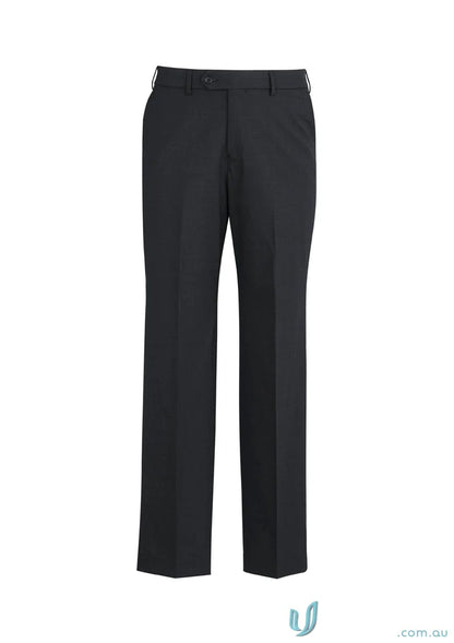 Black dress pants made of comfort wool stretch with an adjustable waist for a perfect fit