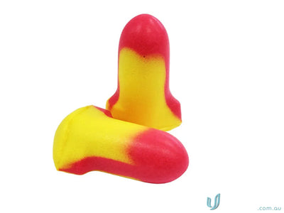 Two-toned comfortable earplugs in workwear for all-day use from Comfortlite 200pk
