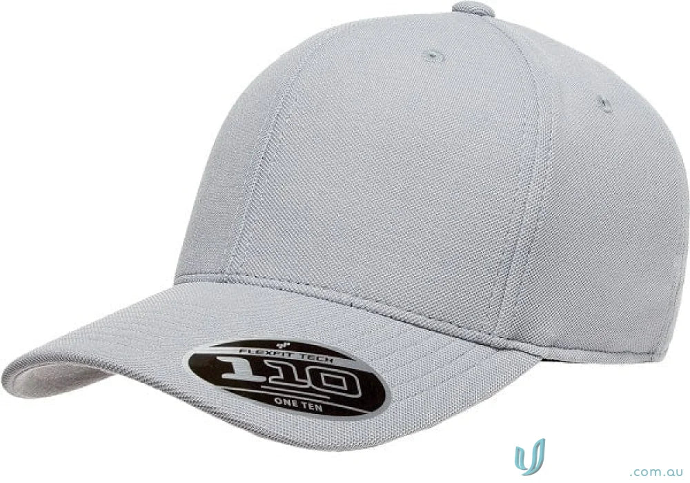 Gray fitted baseball cap perfect for uniforms and workwear from Cool And Dry Cap