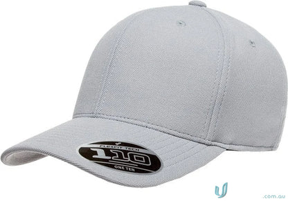 Gray fitted baseball cap perfect for uniforms and workwear from Cool And Dry Cap