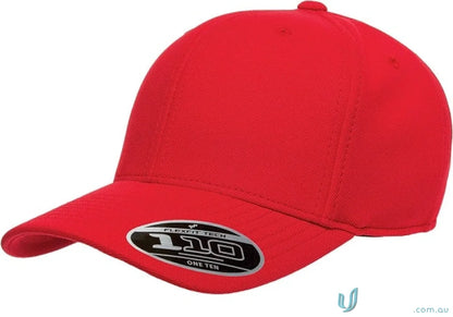 Red baseball cap from Cool And Dry Cap - perfect for uniforms and workwear!