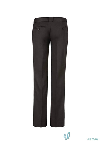 Dark brown hipster fit mens dress pants with belt loop, perfect for workwear or uniforms