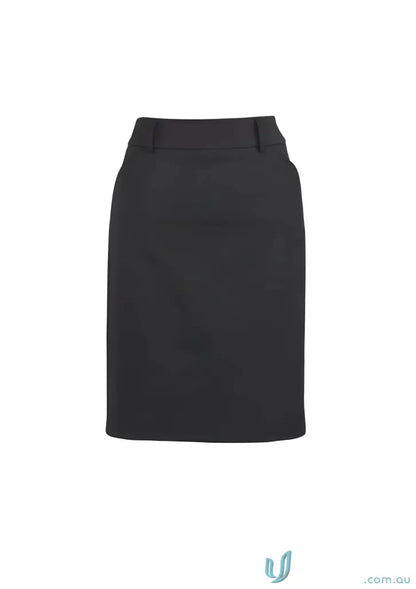 Cool stretch multi-pleat bamboo charcoal pencil skirt for a sleek look