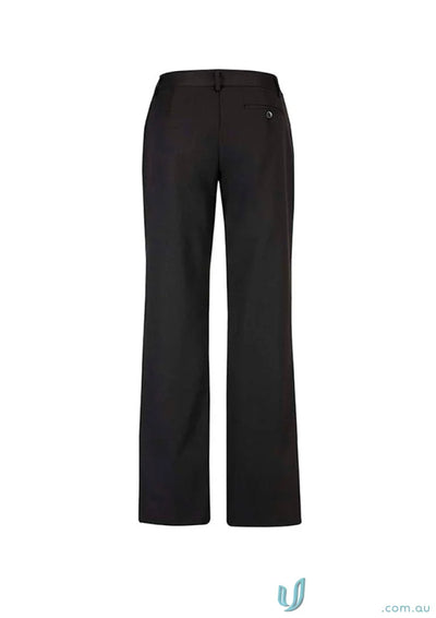 Black cool stretch relaxed fit straight leg pant for comfy, stylish look