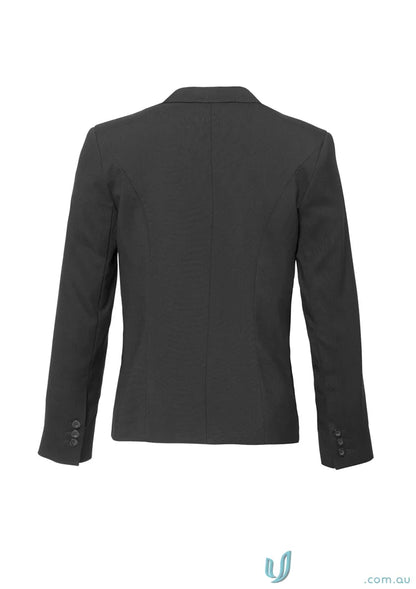 Cool Stretch Short Jacket with Reverse Lapel and three-button cuffs for women