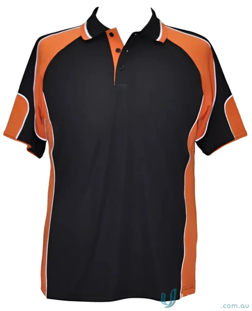 Black and orange CoolDry Alliance Polo shirt for maximum comfort and style