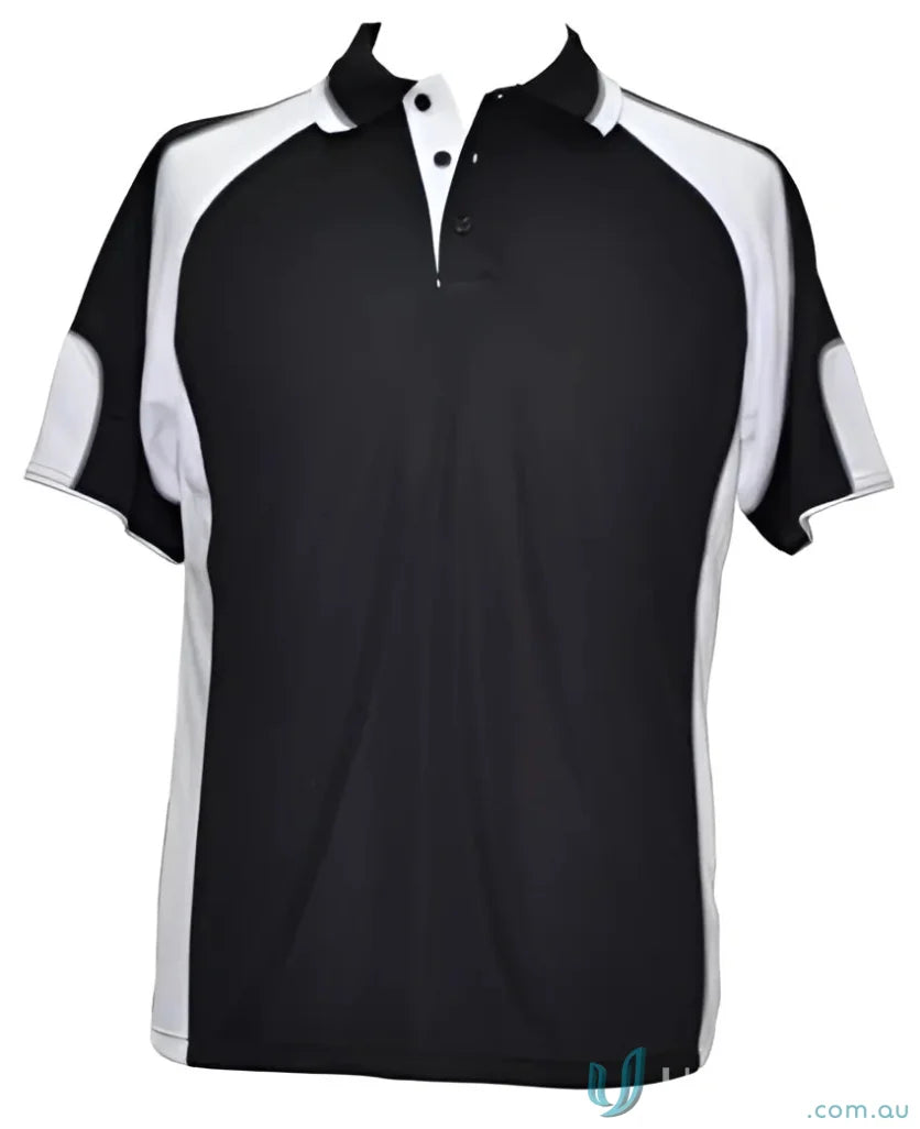 Black and white CoolDry Alliance Polo shirt for maximum comfort and style