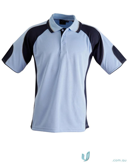 Two-tone short-sleeved polo shirt from CoolDry Alliance Polo for maximum comfort