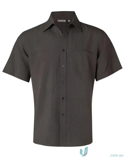 Gray Short Sleeve Winning Spirit CoolDry Health Shirt for Men M7600S CoolDry Short Sleeve