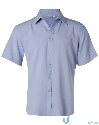 Light blue Light blue short-sleeved Winning Spirit CoolDry Health Shirt for men m7600s