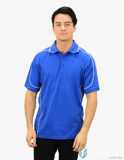 Cooldry Waffle Knit Polo shirt with moisture management tech and white trim