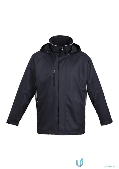 Dark blue Core Jacket J236ML from Biz Collection Unisex with hood and zip pockets