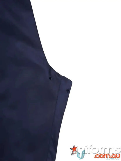 Navy blue cotton drill cool lightweight work pants with button closures from Bisley