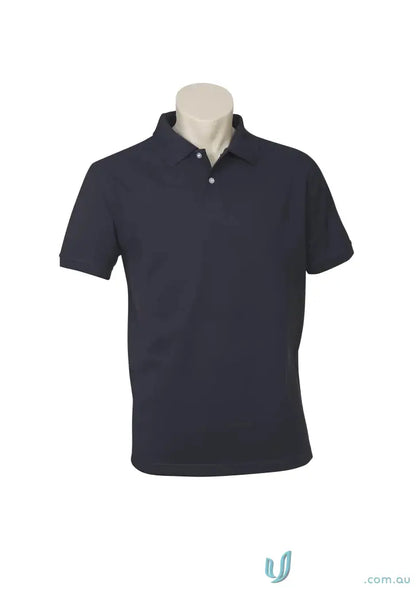 Navy blue polo shirt from CR EM Emb Mens Polo, ideal for work uniforms and workwear
