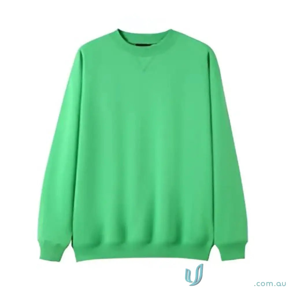 Bright green crew neck sweatshirt from Crew Neck Sloppy Joe, perfect for workwear or uniforms