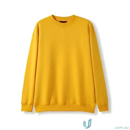 Plain yellow crewneck sweatshirt for Sloppy Joe uniforms or workwear looks