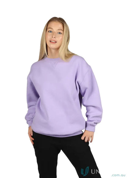Lavender crew neck sweatshirt from Crew Neck Sloppy Joe workwear collection