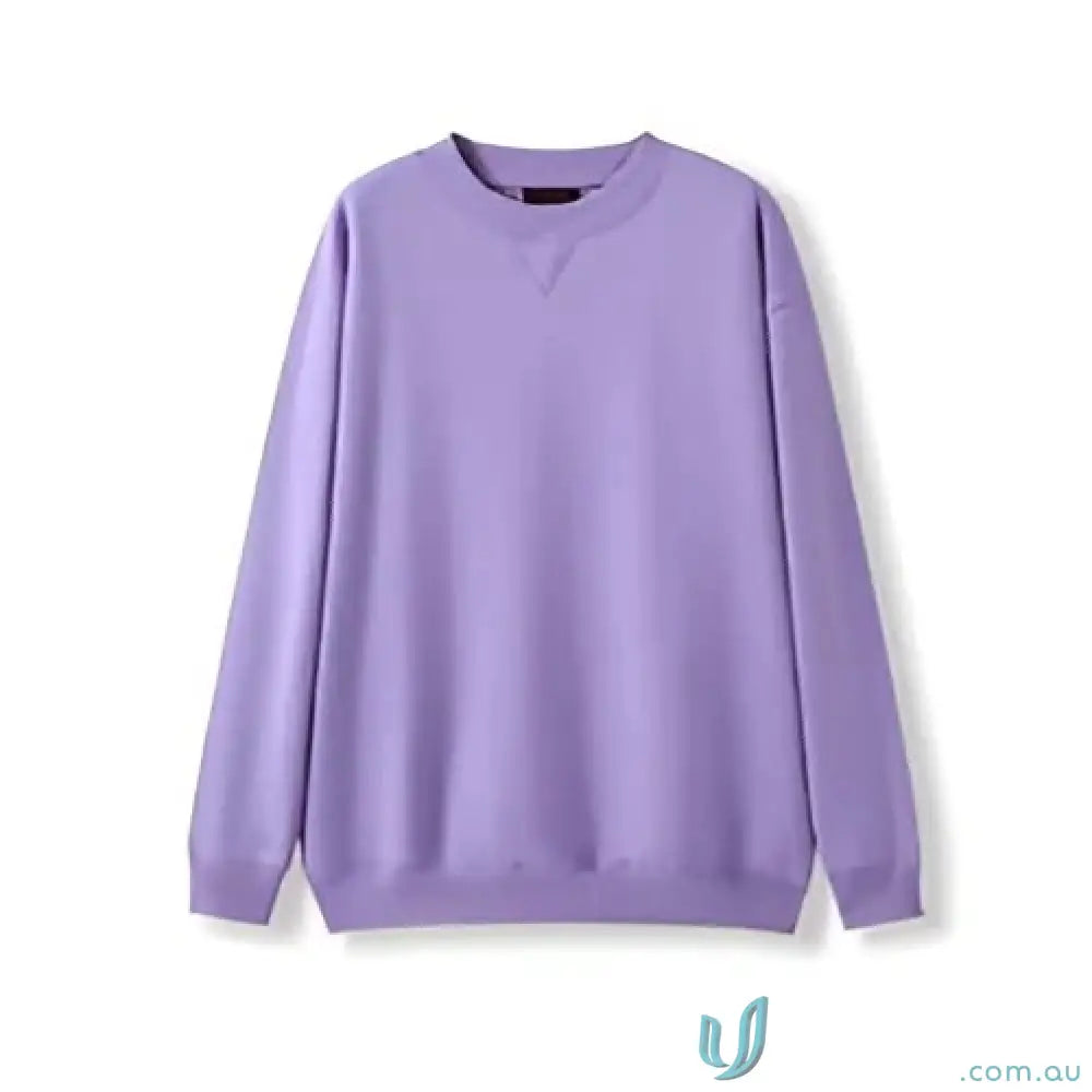 Solid light purple crewneck sweatshirt for Sloppy Joe uniforms and workwear