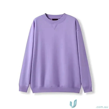 Solid light purple crewneck sweatshirt for Sloppy Joe uniforms and workwear
