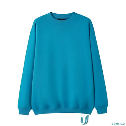 Vibrant blue sloppy joe sweatshirt perfect for uniforms and workwear in large sizes