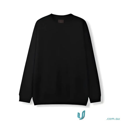 Plain black Sloppy Joe sweatshirt perfect for workwear or uniforms in large sizes
