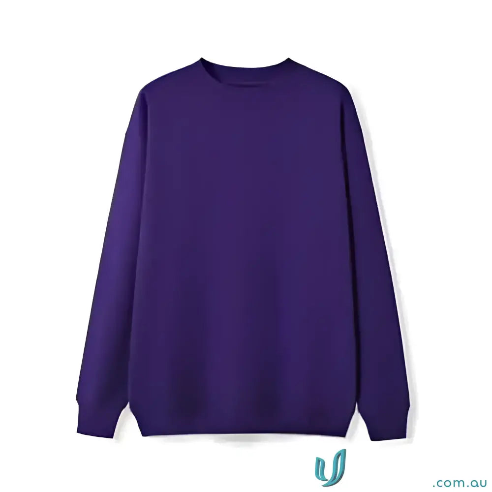 Plain purple Sloppy Joe sweatshirt perfect for uniforms or workwear in large sizes