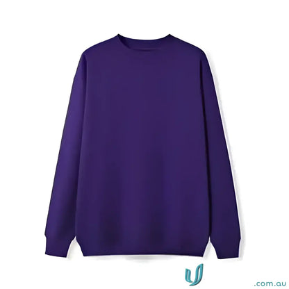 Plain purple Sloppy Joe sweatshirt perfect for uniforms or workwear in large sizes