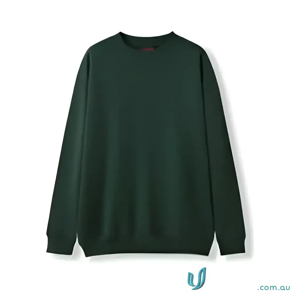 Dark green Crew Neck Sloppy Joe sweatshirt perfect for uniforms and workwear
