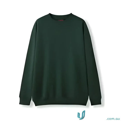Dark green Crew Neck Sloppy Joe sweatshirt perfect for uniforms and workwear