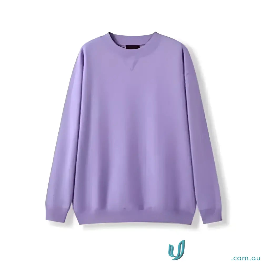 Solid light purple Sloppy Joe crewneck sweatshirt perfect for uniforms and workwear