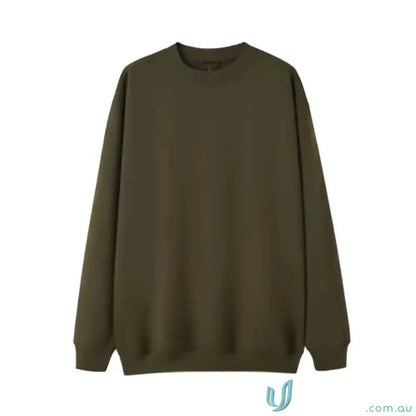 Plain olive green crewneck sweatshirt from Crew Neck Sloppy Joe workwear collection