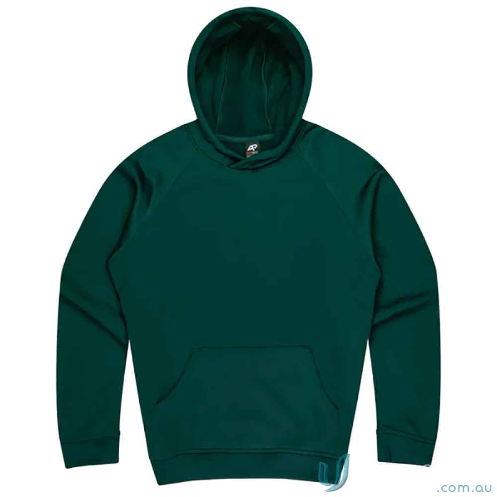 Green hooded sweatshirt from Crusader Kids Hoodie, perfect for school uniforms or workwear