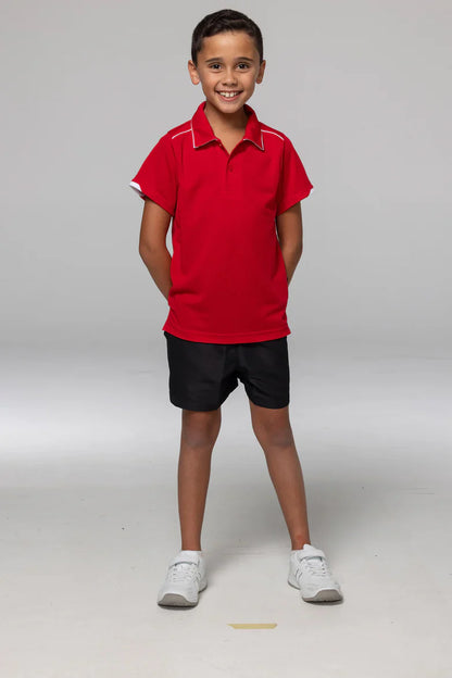 Currumbin Kids Polos - Red/White / 4 - POLO