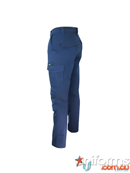 Navy blue slimflex cushioned cargo pants with knee pads for work comfort