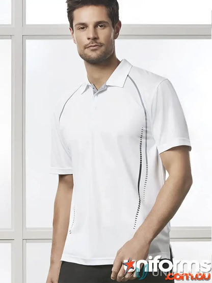 Men’s cyber polo shirt with gray accents from Biz Collection Cyber p604ms