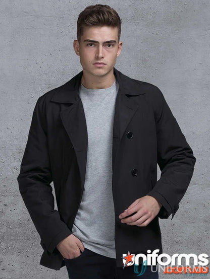 Black Dakota Jacket made of faux leather with dwr water resistant finish