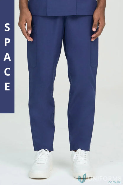 Navy blue Daniel Scrub Pant with elastic waistband and relaxed fit with internal drawcord
