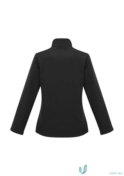 Black softshell jacket from Daws Ladies collection offering added warmth and modern fit