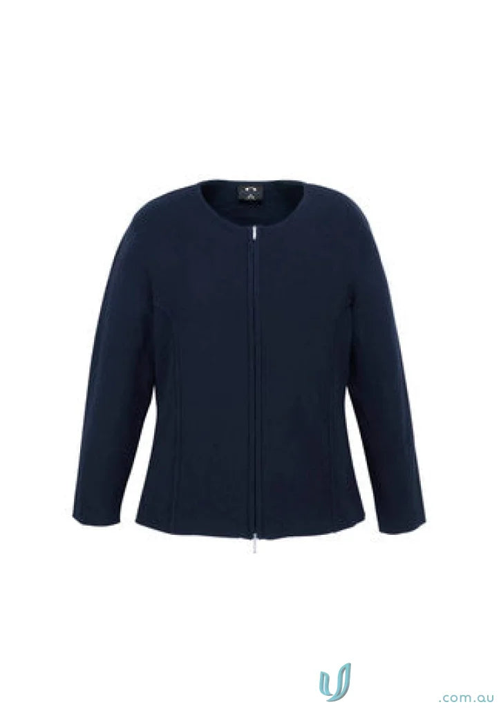 Navy blue zip-up jacket suitable for workwear and uniforms from Daydream Ladies Zip Cardigan
