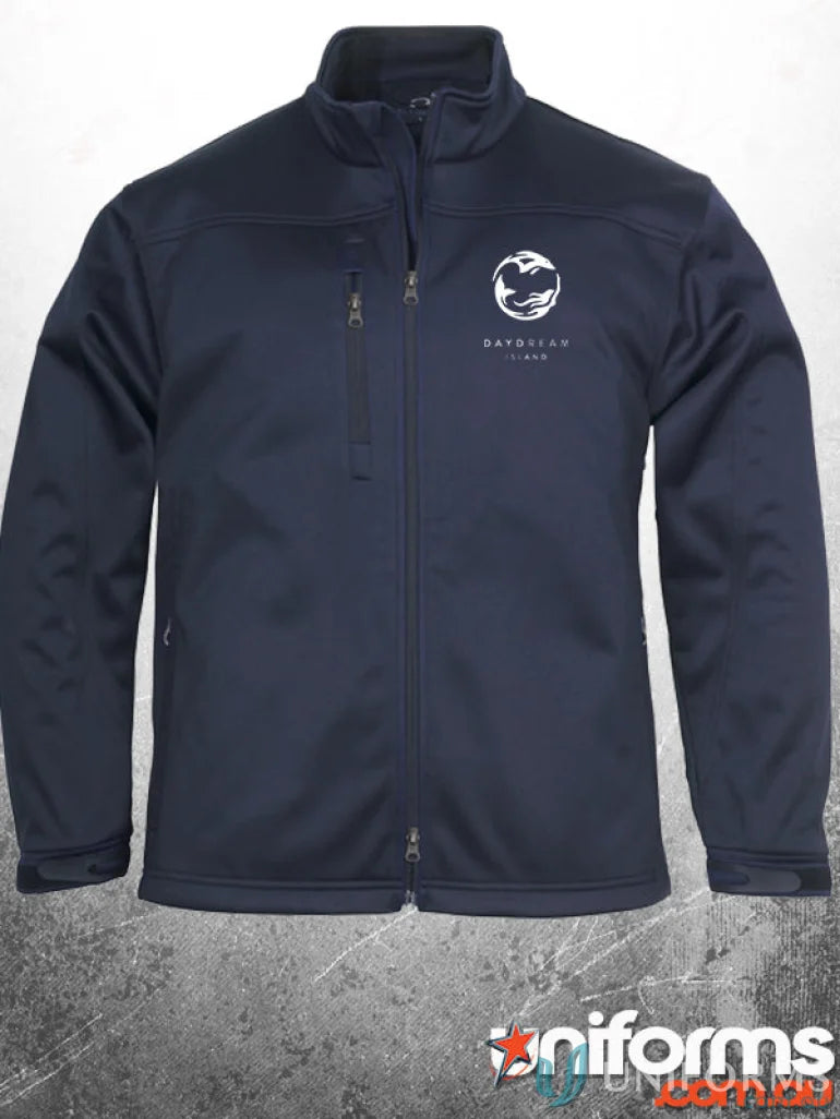 Navy blue DayDream EMB-W SoftShell Jacket, stylish softshell jacket for outdoors