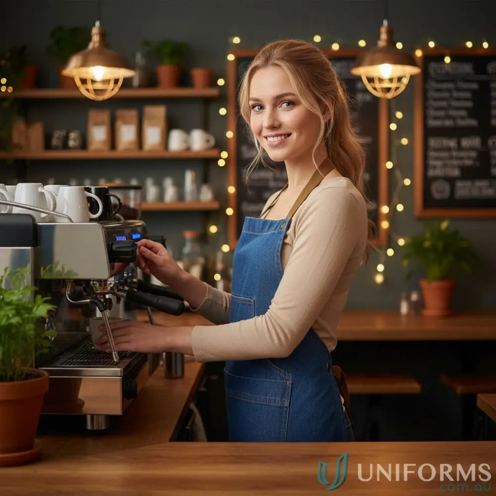 Denim Bib Apron With Pouch Stonewash / One size Chefwear