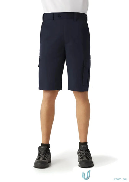 Men’s Detroit short navy blue cargo shorts with biz flexi-band waistband from Biz Collection Detroit