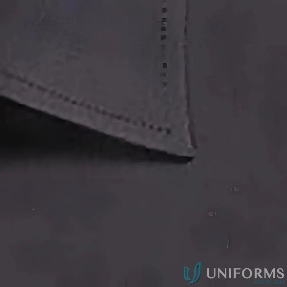 Dark gray easy iron fabric with stitched edges for Smith End On End 3Q Shirt workwear