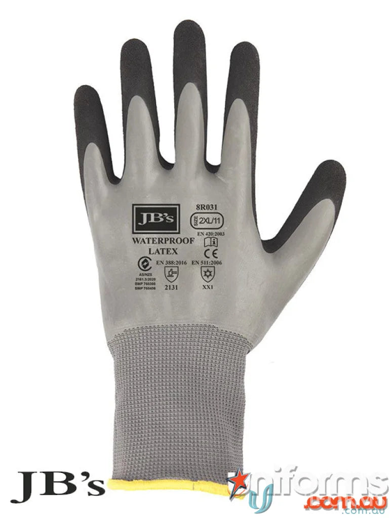 Waterproof latex work glove from 5pk for durable workwear and uniforms