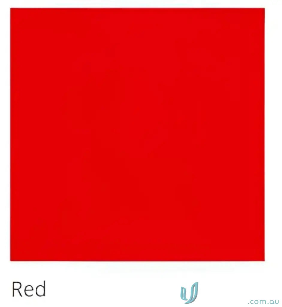 Solid red square showing the measure of size for Ladies Slim Tee product