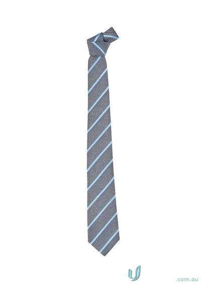 Gray striped necktie perfect for workwear and matching your work uniforms
