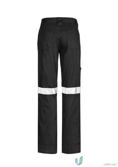 Syzmic Womens Taped Utility Pant with black work pants and reflective tape details