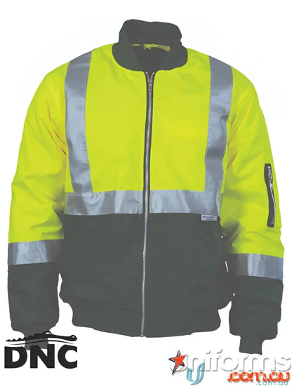 DNC HiVis Flying Reflective Jacket for safety workwear and high-visibility uniforms